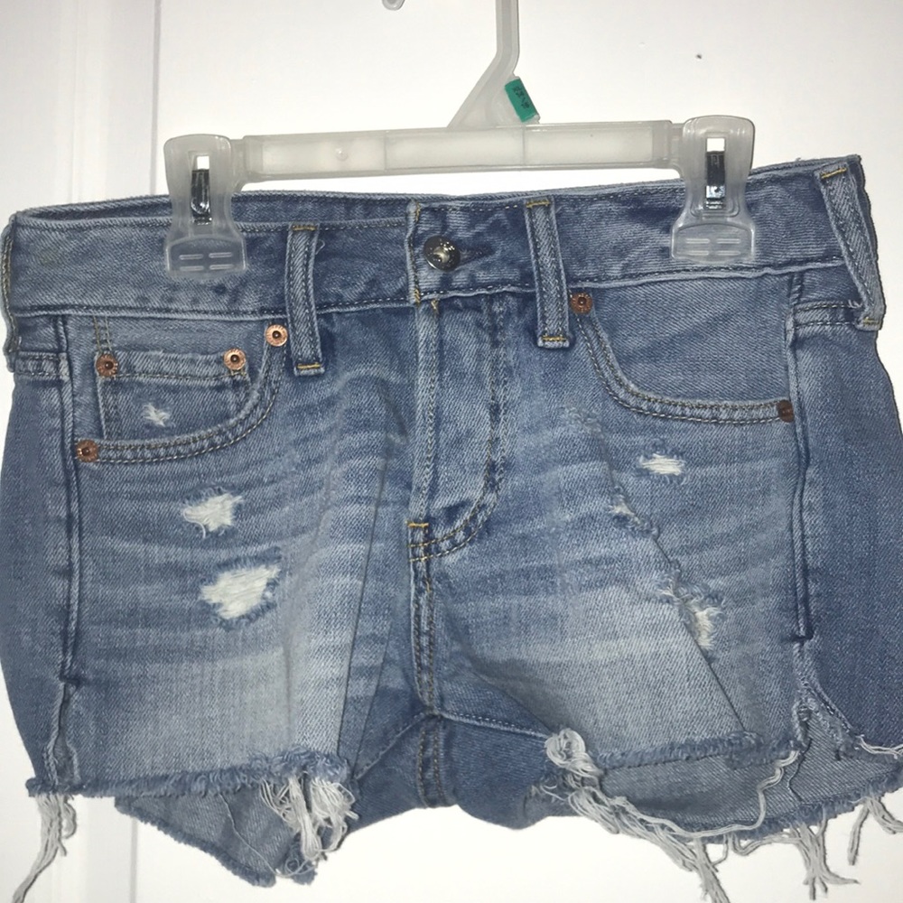 Abercrombie light denim shorts
